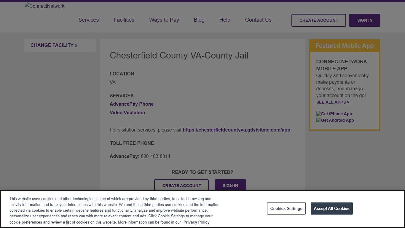 Chesterfield County VA-County Jail | ConnectNetwork
